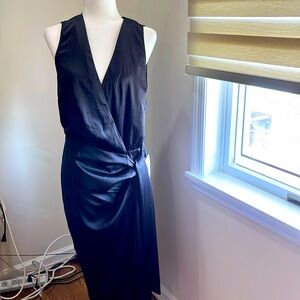 NWT sleeveless dress by never fully dressed. Size L in Elegant black satin